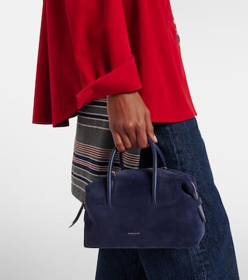 Stockholm Small suede top-handle bag | DeMellier