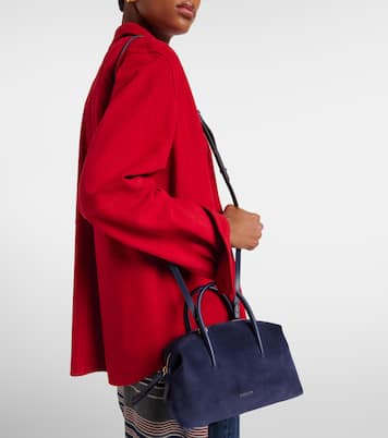 Stockholm Small suede top-handle bag | DeMellier