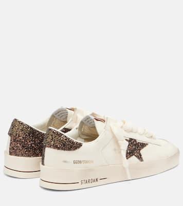 Sneakers Stardan in pelle con glitter | Golden Goose