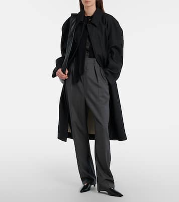 Asymmetric cotton and linen top | Lemaire