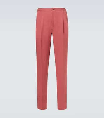 Pleated tapered pants | Rubinacci