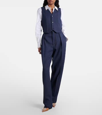 Begum 95 leather slingback pumps | Amina Muaddi