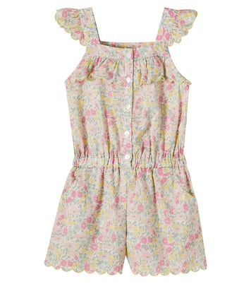 Floral scalloped cotton playsuit | Tartine et Chocolat