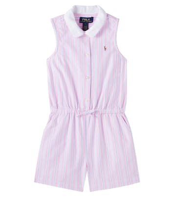 Striped cotton oxford playsuit | Polo Ralph Lauren Kids