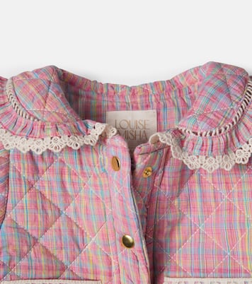 Baby Steppjacke Joulia aus Baumwolle mit Spitze | Louise Misha