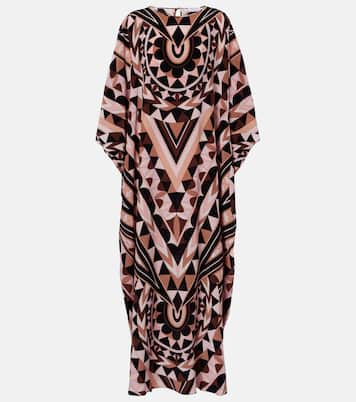 Manuba silk crêpe de chine kaftan | Pucci