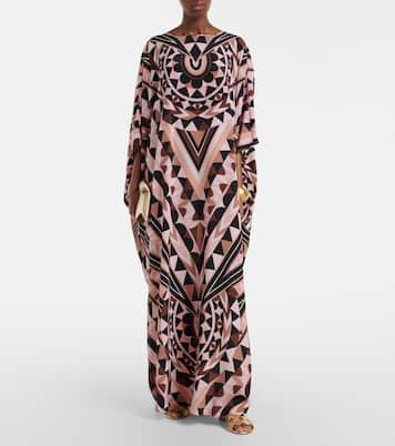 Manuba silk crêpe de chine kaftan | Pucci