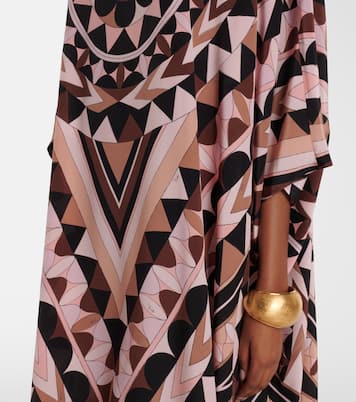 Manuba silk crêpe de chine kaftan | Pucci