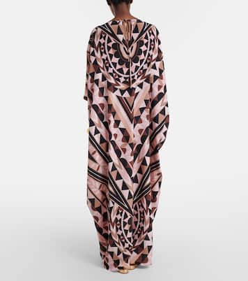 Manuba silk crêpe de chine kaftan | Pucci