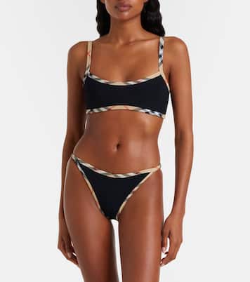 x Hunza G bikini Tyler con Burberry Check | Burberry