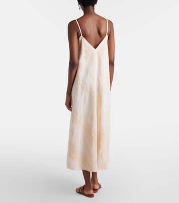 Abito midi in cotone con ricamo | Juliet Dunn