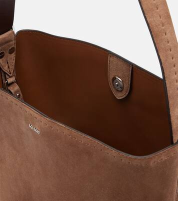 Medium suede bucket bag | Max Mara