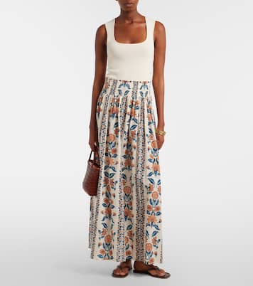Winona floral cotton maxi skirt | Montce