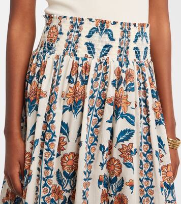 Winona floral cotton maxi skirt | Montce