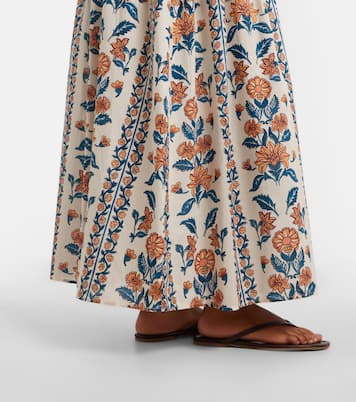 Winona floral cotton maxi skirt | Montce