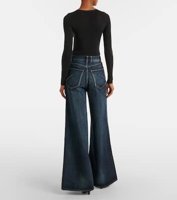 Faded wide-leg jeans | Alaïa