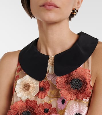 Blooming Meadow silk-trimmed top | Dorothee Schumacher