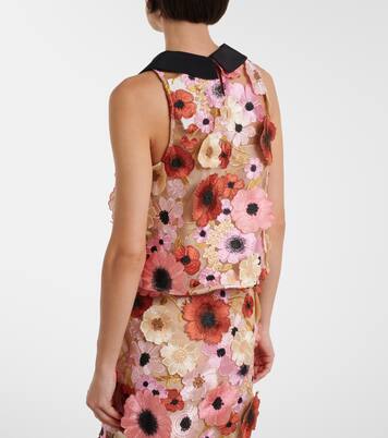 Blooming Meadow silk-trimmed top | Dorothee Schumacher