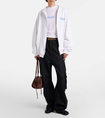 Kapuzenjacke aus Baumwoll-Jersey mit Reißverschluss | Balenciaga