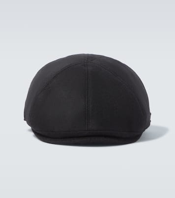 Cashmere newsboy cap | Kiton
