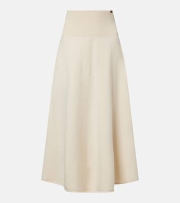 N°388 Ease cashmere-blend midi skirt | Extreme Cashmere