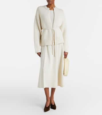 N°388 Ease cashmere-blend midi skirt | Extreme Cashmere