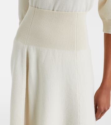 N°388 Ease cashmere-blend midi skirt | Extreme Cashmere