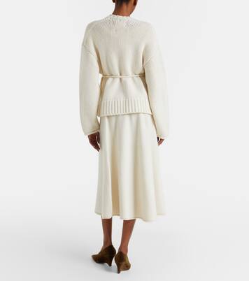 N°388 Ease cashmere-blend midi skirt | Extreme Cashmere