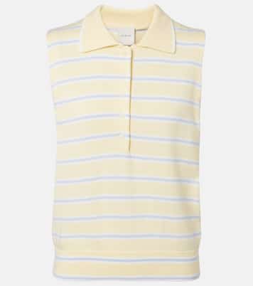 Rue striped cotton-blend polo shirt | Varley