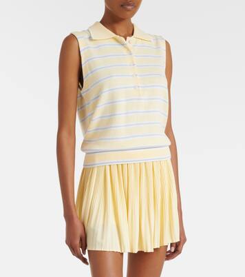 Rue striped cotton-blend polo shirt | Varley