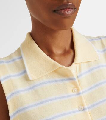 Rue striped cotton-blend polo shirt | Varley