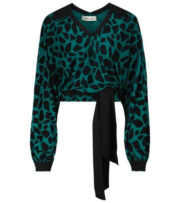 Top Violet imprimé | Diane von Furstenberg