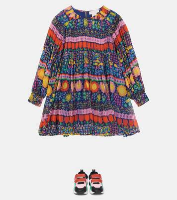 Robe imprimée en soie | Stella McCartney Kids