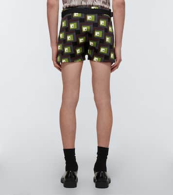 Belted jacquard shorts | Prada