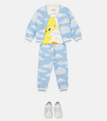 Printed cotton-jersey T-shirt | Monnalisa