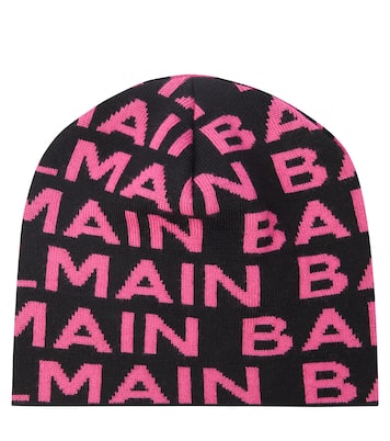 Logo virgin wool beanie | Balmain Kids