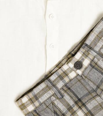 Set camicia e pantaloni Baby in lino | Il Gufo