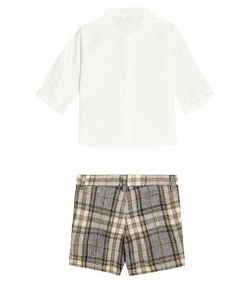 Set camicia e pantaloni Baby in lino | Il Gufo