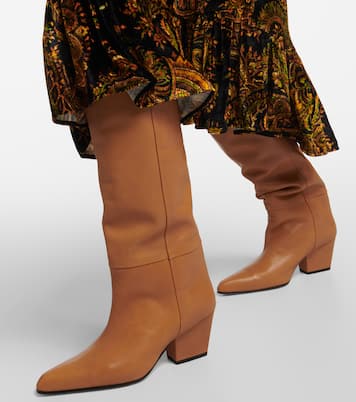 Jane leather knee-high boots | Paris Texas