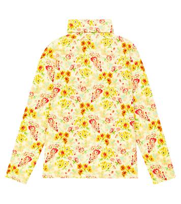 Tyla floral cotton-blend turtleneck top | Morley