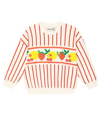 Fruit Stripe cotton sweatshirt | Mini Rodini
