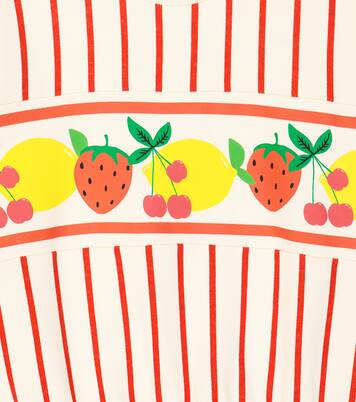 Fruit Stripe cotton sweatshirt | Mini Rodini