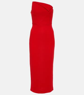 Robe midi Origami en laine | Roland Mouret
