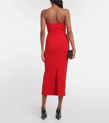 Robe midi Origami en laine | Roland Mouret