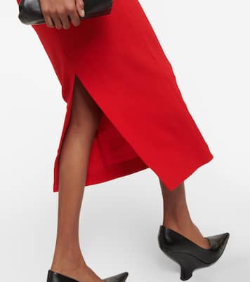 Robe midi Origami en laine | Roland Mouret