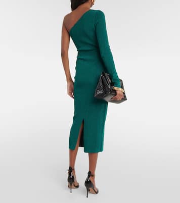 One-Shoulder-Midikleid aus Strick | Victoria Beckham
