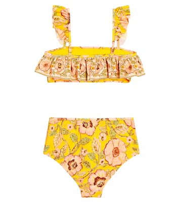 Junie ruffled floral bikini | Zimmermann Kids