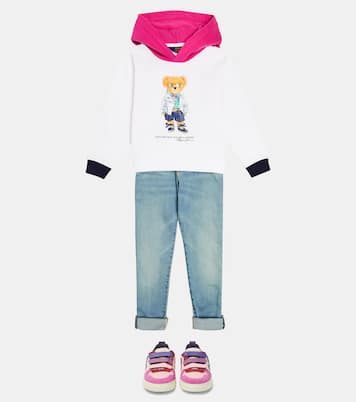 Polo Bear cotton-blend fleece hoodie | Polo Ralph Lauren Kids