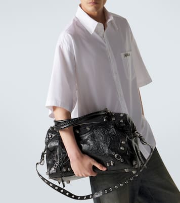Le Cagole leather duffel bag | Balenciaga