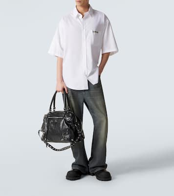 Le Cagole leather duffel bag | Balenciaga